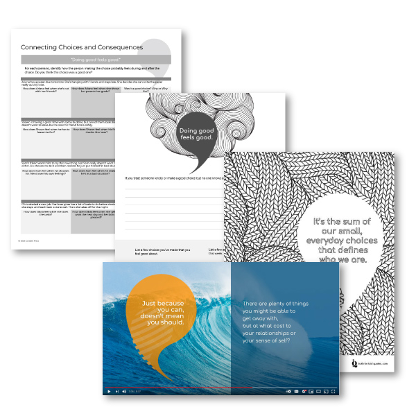 Activities for teens on building character from publisher LoveWell Press